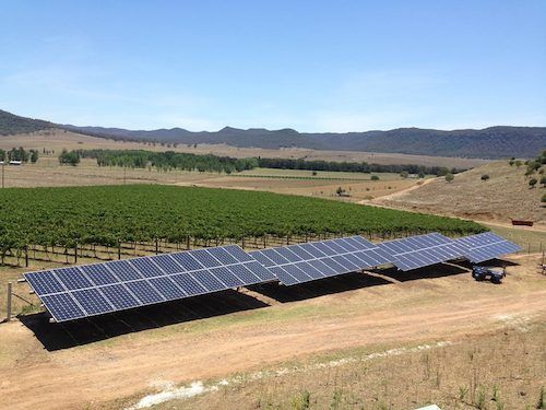 Martindale Vineyard 30kW solar array Martindale Vineyard 30kW solar array