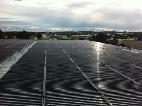 100kW commercial solar power installation on the roof of Blacktown RSL, NSW 100kW commercial solar energy installation on the roof of Blacktown RSL, NSW