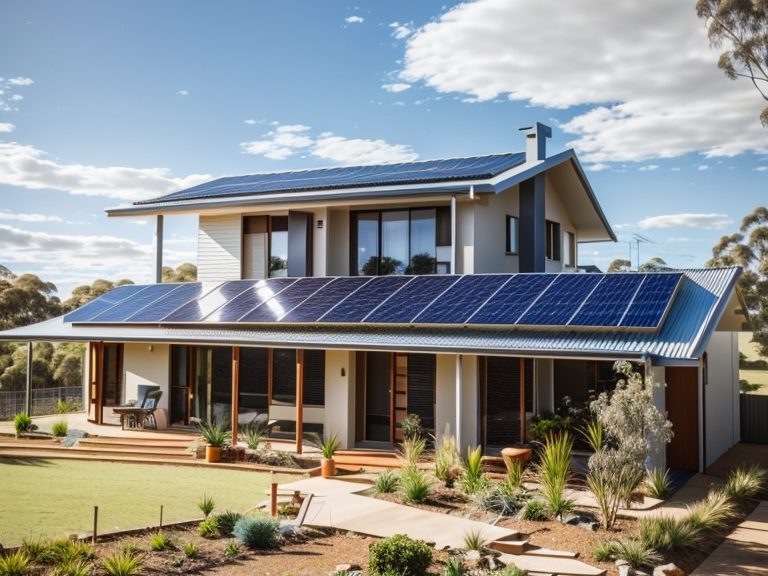 Beautiful australian home with solar
