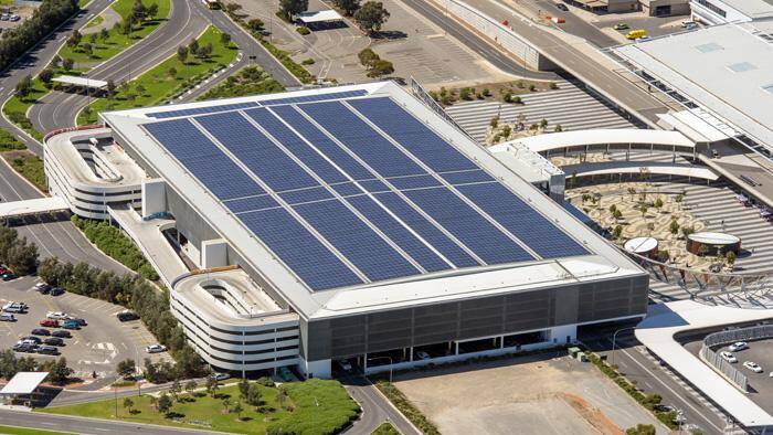 Adelaide Airport 1.17mW solar panel installation