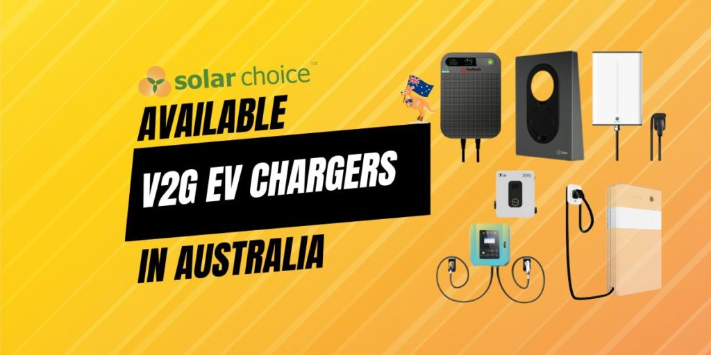 Available V2G chargers in australia