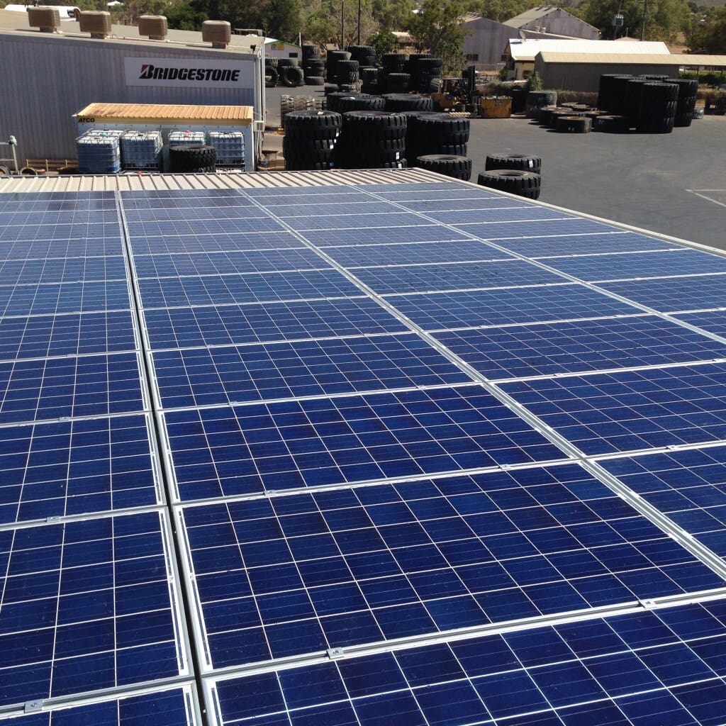 30kW for Bridgestone in Mount Isa, QLD Bridgestone solar 8