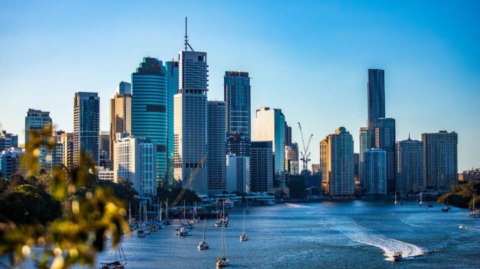 Brisbane image of the city from the harbour