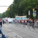 Climate March flood wall street