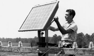 Early solar panel from Bell Labs