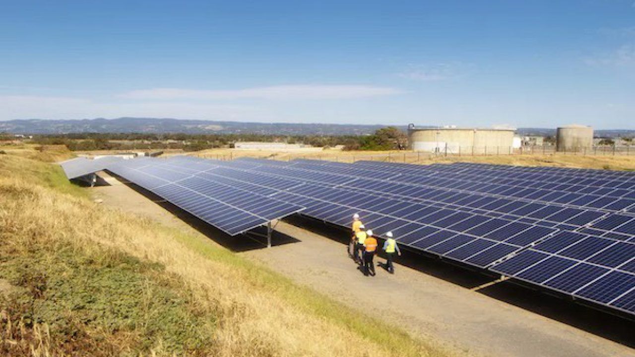 Hope Valley Water Treatment Plant JA Solar Panel Array, South Australia