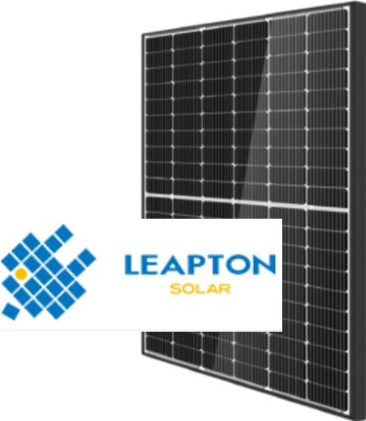 Leapton Solar panel with logo