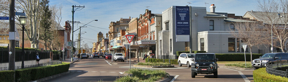 Entry to Maitland town centre