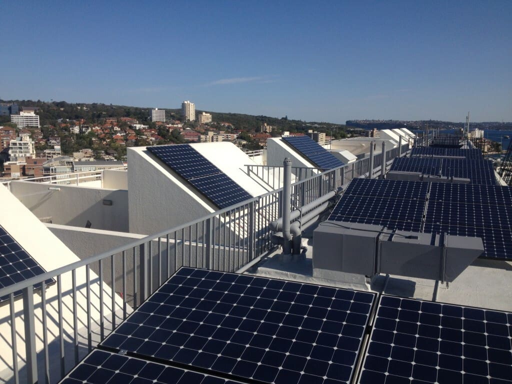Manly National Building solar panels