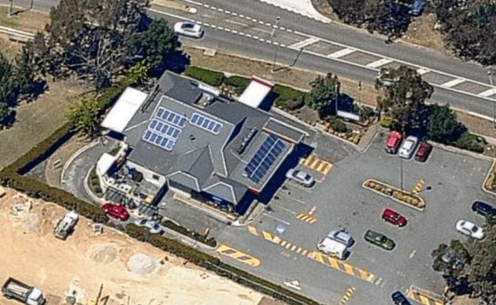 10-12.5kW solar arrays for 6 McDonald's restaurants in the ACT