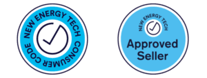 new energy tech consumer code approved seller logo