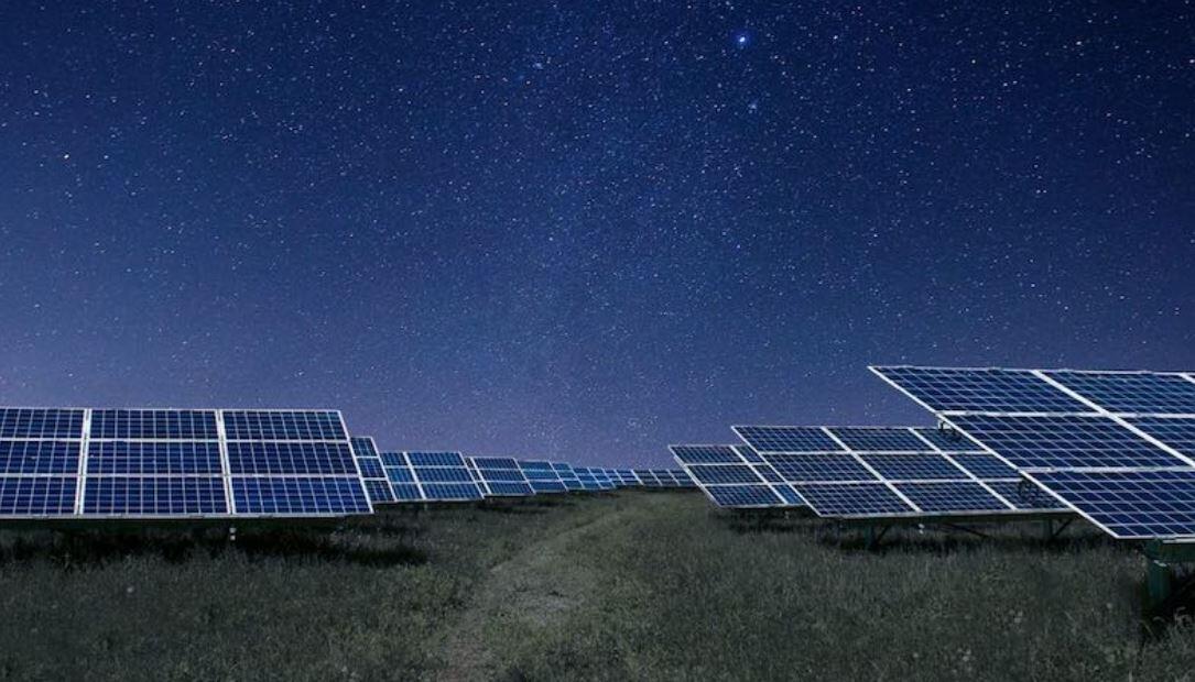 Night Solar Farm