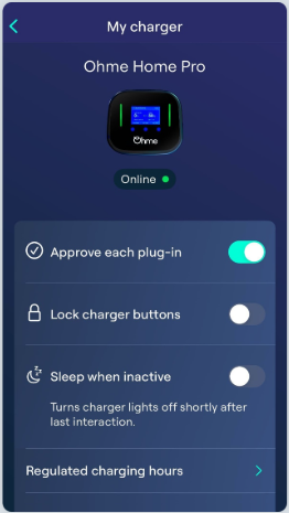 Ohme EV Charger App