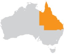 map of QLD