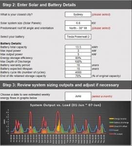 Solar and battery online free calculator - advanced version