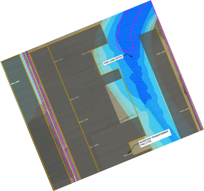 Solar farm layout HST Solar