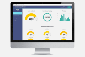 Solar monitoring dashboard output