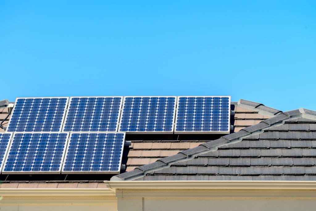 Solar panels installed on the roof in South Australia