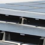 Tilted solar panels roof cooling