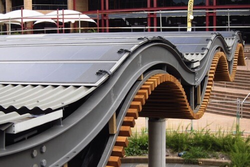 University of Wollongong solar BIPV installation University of Wollongong solar BIPV installation