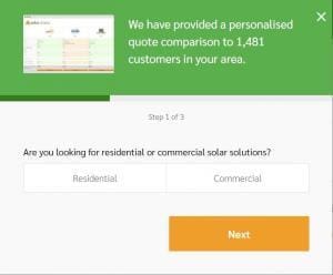 Solar Choice website customer form