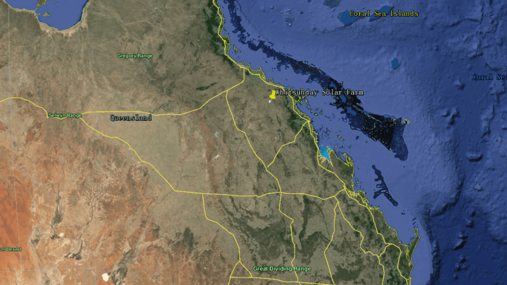 Whitsunday Solar Farm Location Far