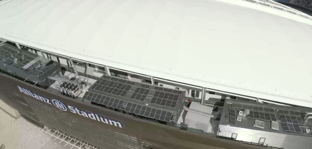 Yingli solar panels on Allianz Stadium - Sydney