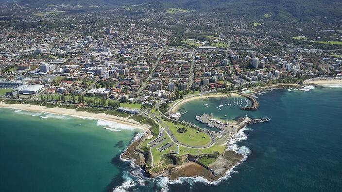 Aerial image of Solar Panel installations in Wollongong