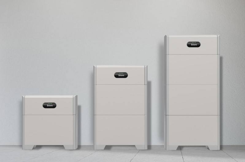 iStore 5kWh, 10kWh and 15kWh batteries side by side comparison