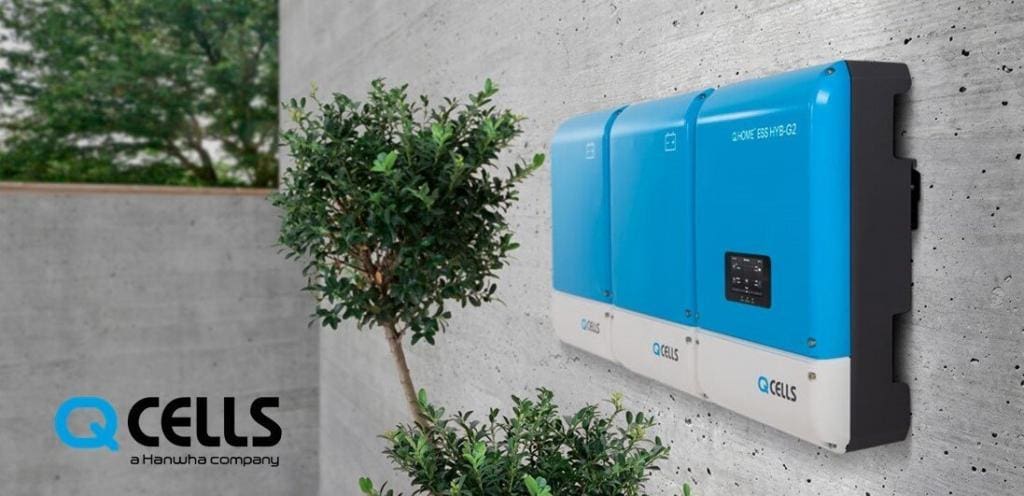 Q-cells inverter mounted on the wall