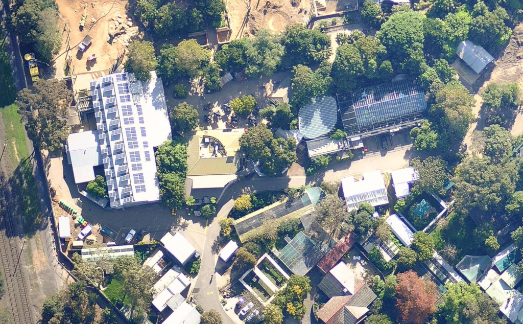Melbourne Zoo aerial view