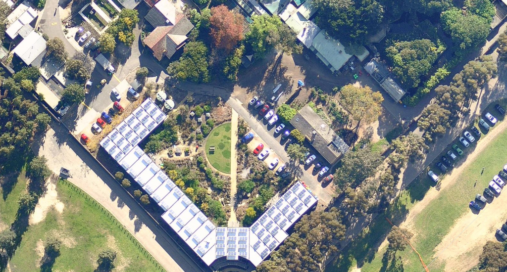 Melbourne Zoo aerial view