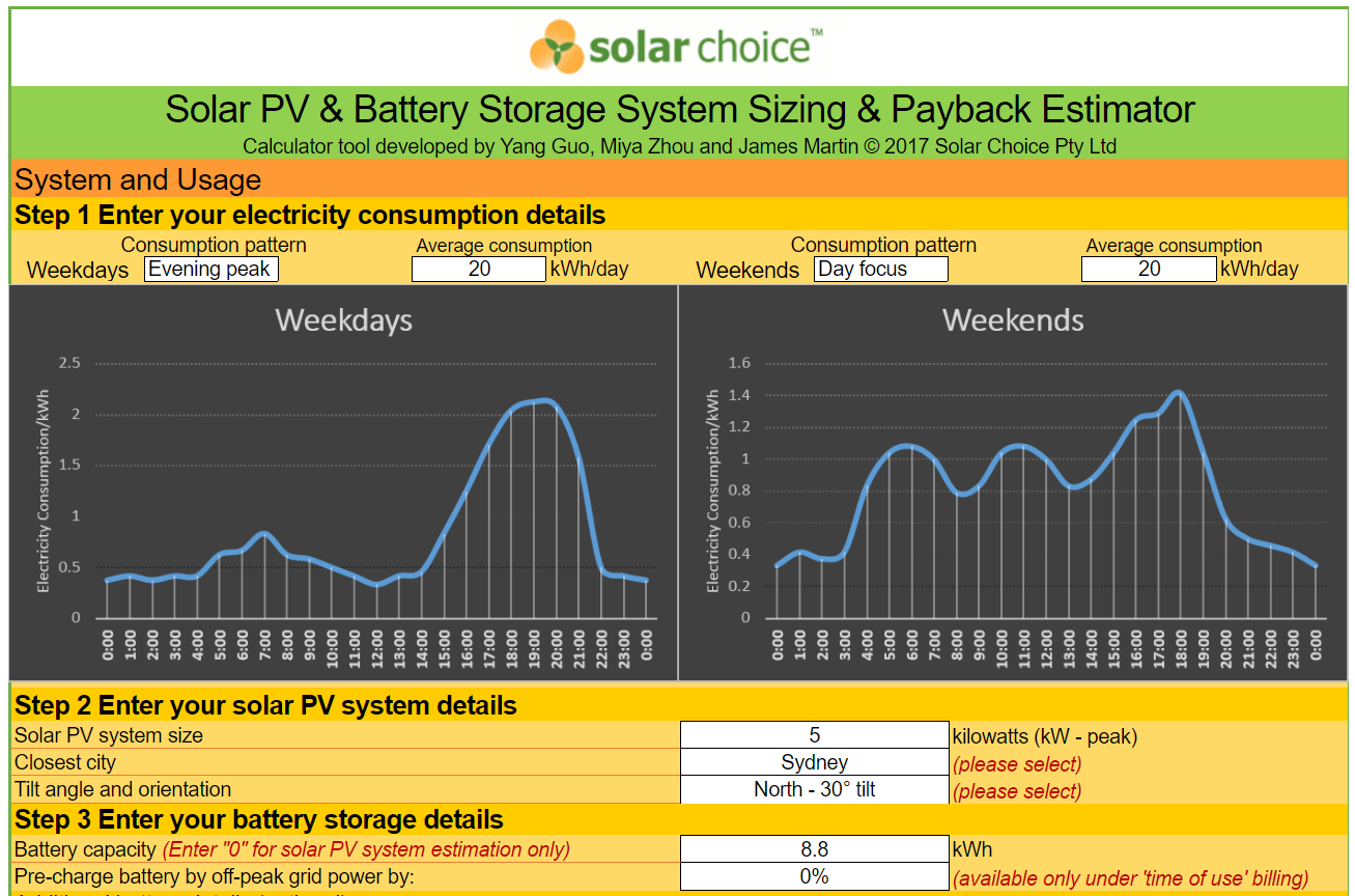 Improvements to our Solar Battery Sizing & Payback Calculator Solar Choice