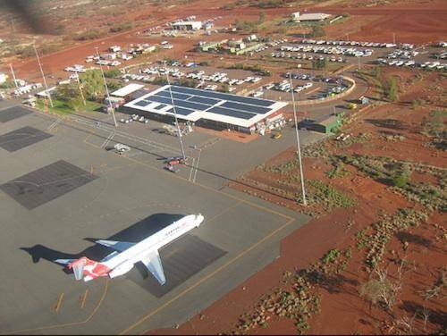 newman wa airport commercial solar installation 1