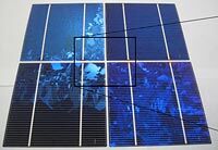 quasi-monocrystalline silicon solar panels