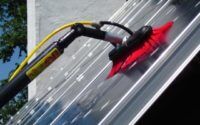 Solar panel cleaning