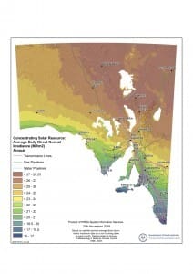 South Australia Solar Irradiance Resource (Image via South Australia Government)